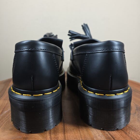 Dr Martens Adrian Quad Womens Black Size 7 Platform Leather Shoes New NWT - Picture 4 of 10